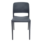 Καρέκλα Fenxy pp σε μαύρη απόχρωση 38x42x77εκ