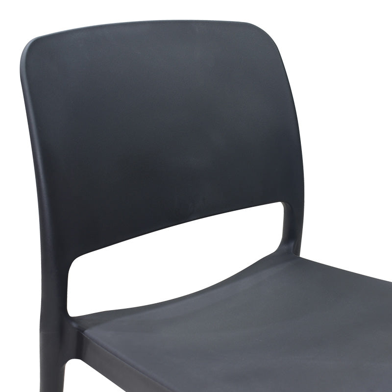 Καρέκλα Fenxy pp σε μαύρη απόχρωση 38x42x77εκ