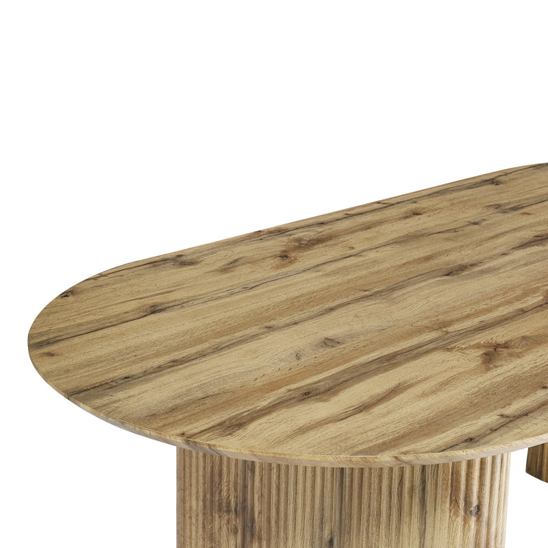 Τραπέζι Nembou mdf σε oak απόχρωση 210x100x76εκ