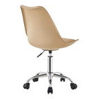 Καρέκλα γραφείου εργασίας Gaston II pp-pu cappuccino 48x57x77-90εκ