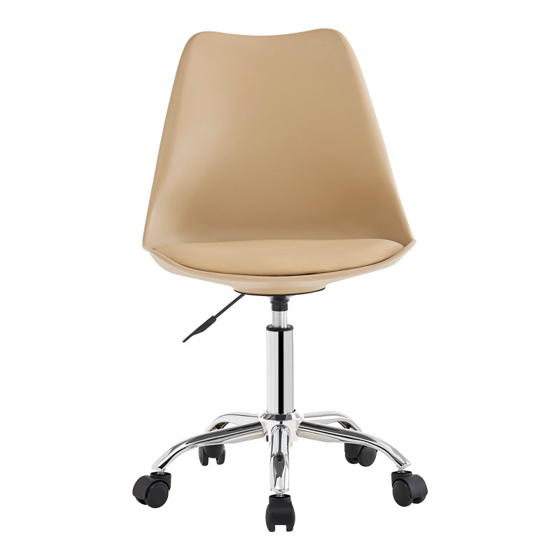 Καρέκλα γραφείου εργασίας Gaston II pp-pu cappuccino 48x57x77-90εκ