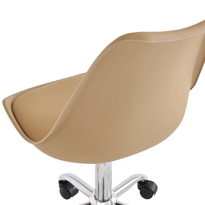 Καρέκλα γραφείου εργασίας Gaston II pp-pu cappuccino 48x57x77-90εκ