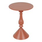 Βοηθητικό τραπέζι Lalou μέταλλο σε απόχρωση terracotta Φ40x55εκ