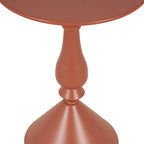 Βοηθητικό τραπέζι Lalou μέταλλο σε απόχρωση terracotta Φ40x55εκ