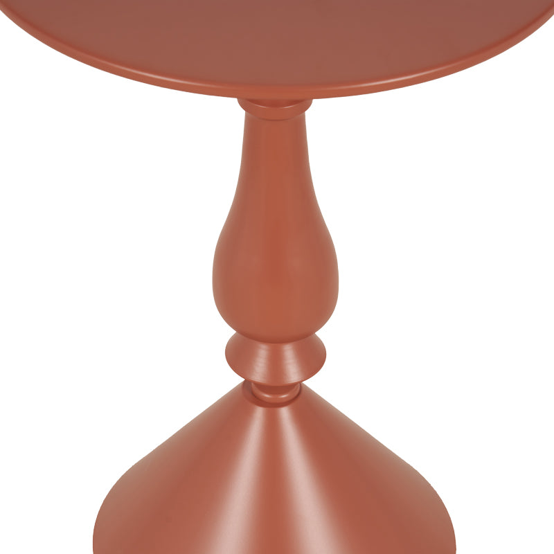 Βοηθητικό τραπέζι Lalou μέταλλο σε απόχρωση terracotta Φ40x55εκ