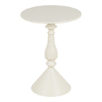 Βοηθητικό τραπέζι Lalou μέταλλο σε κρέμα απόχρωση Φ40x55εκ