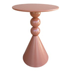 Βοηθητικό τραπέζι Bilane μέταλλο σε terracotta απόχρωση Φ39x60εκ