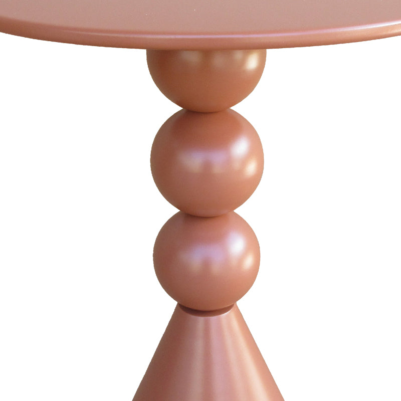 Βοηθητικό τραπέζι Bilane μέταλλο σε terracotta απόχρωση Φ39x60εκ