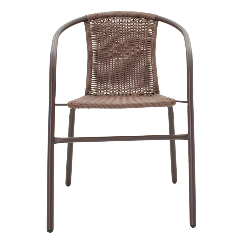 Πολυθρόνα Obbi μέταλλο-pe καφέ 53x59x72εκ