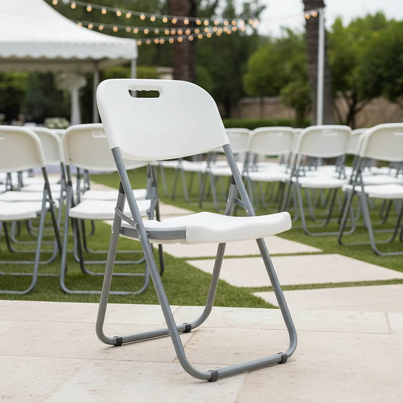 Καρέκλα catering-συνεδρίου πτυσσόμενη Edison χρώμα λευκό