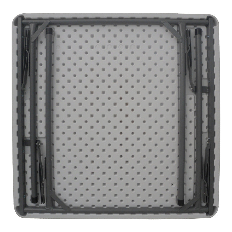 Τραπέζι catering Comfort πτυσσόμενο σε λευκή απόχρωση 80x80x74εκ