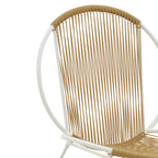 Καρέκλα Dapper λευκό μέταλλο-pe φυσικό 64.5x71x92.5εκ