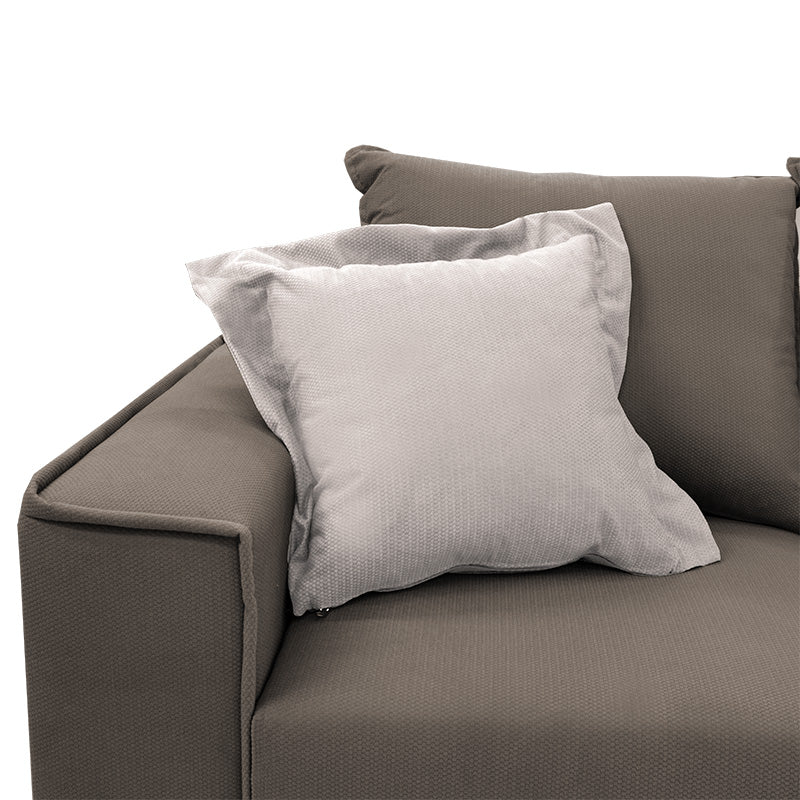 Γωνιακός καναπές Fabulous αναστρέψιμος ύφασμα mocha-cream 240x165x95εκ