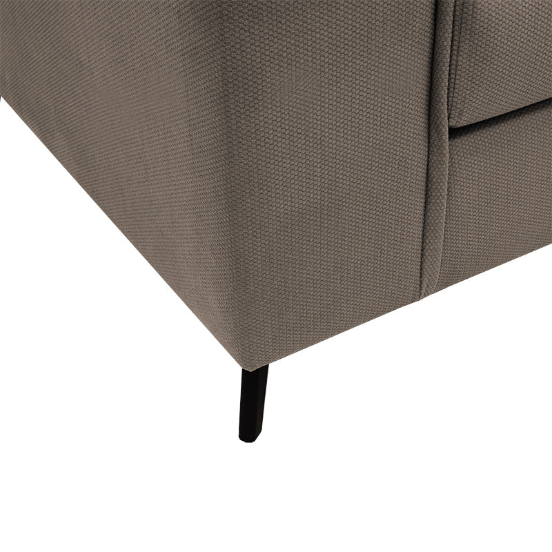 Γωνιακός καναπές Fabulous αναστρέψιμος ύφασμα mocha-cream 240x165x95εκ