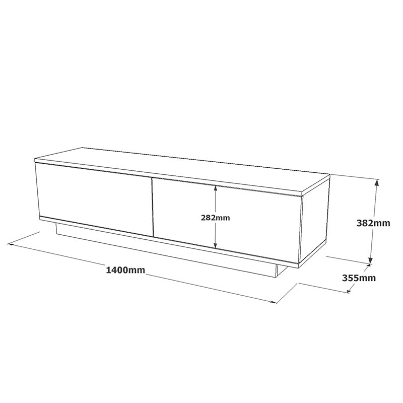 Έπιπλο τηλεόρασης Zoeva wenge 140x.35x38.2εκ