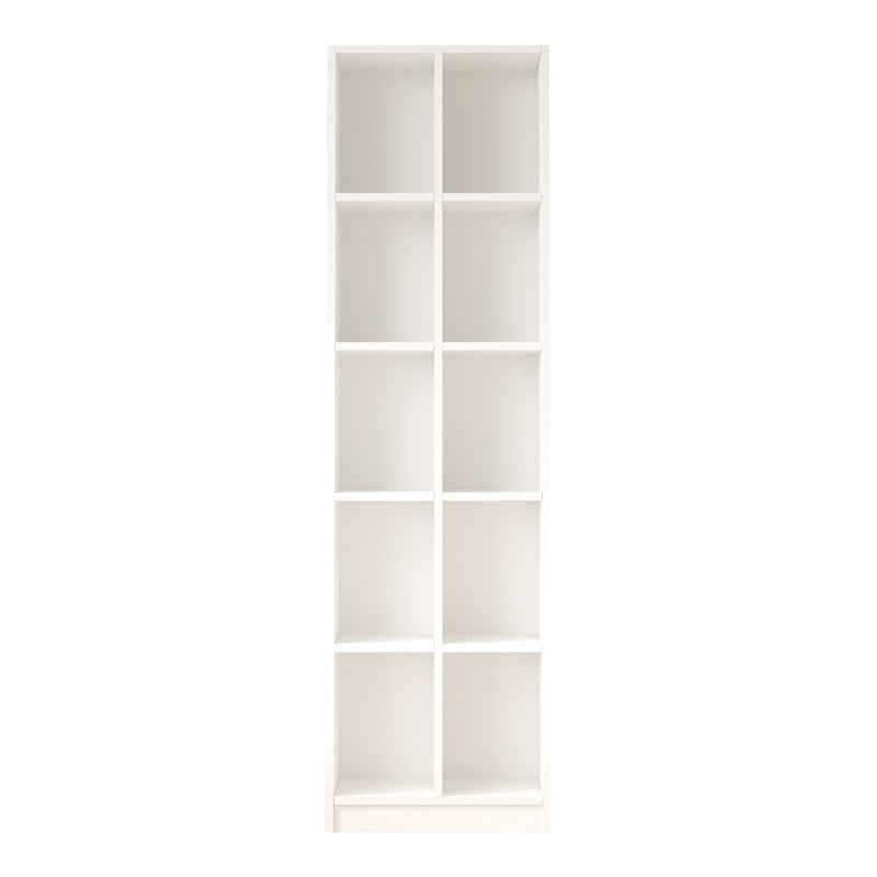 Βιβλιοθήκη Oteca 10θέσεων σε λευκή απόχρωση 51.1x25.4x180εκ