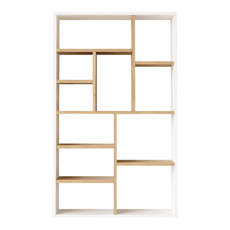 Βιβλιοθήκη Boteca 10θέσεων σε oak-λευκή απόχρωση 75x22x123.6εκ