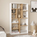 Βιβλιοθήκη Boteca 10θέσεων σε oak-λευκή απόχρωση 75x22x123.6εκ