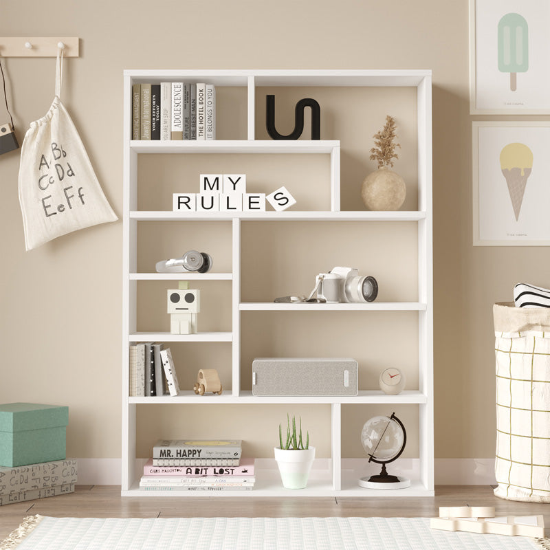 Βιβλιοθήκη Decora σε λευκη απόχρωση 90x22x123.6εκ