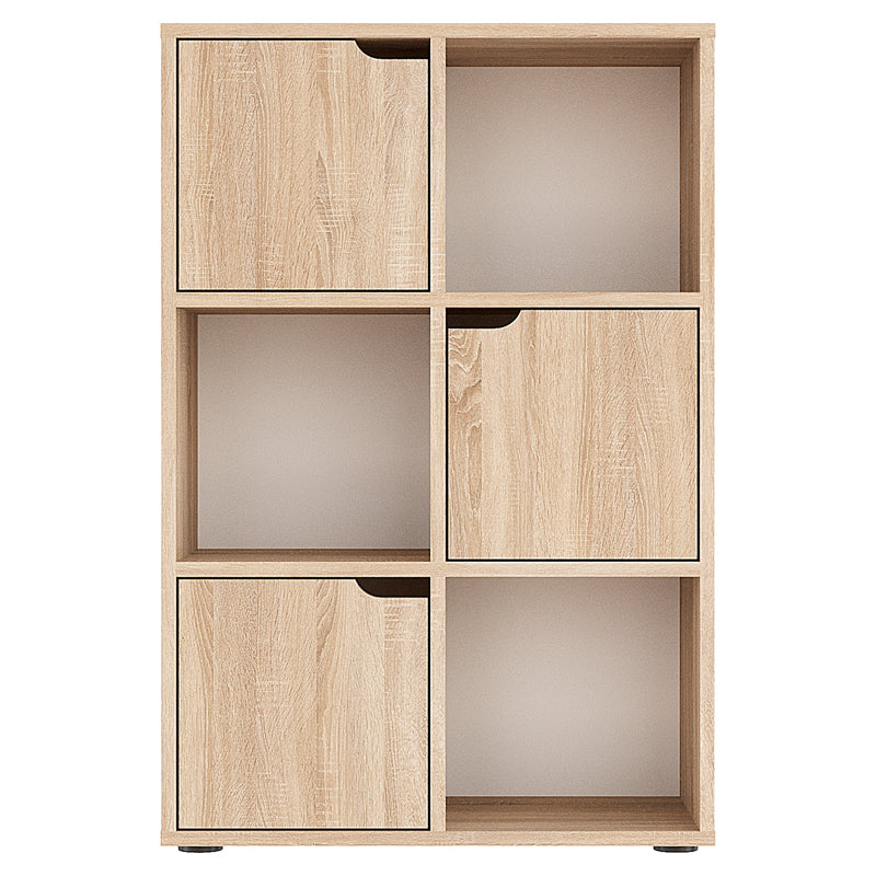 Βιβλιοθήκη Bookel μελαμίνης σε sonoma απόχρωση 59.5x27.5x89εκ