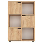 Βιβλιοθήκη Bookel μελαμίνης σε oak απόχρωση 59.5x27.5x89εκ
