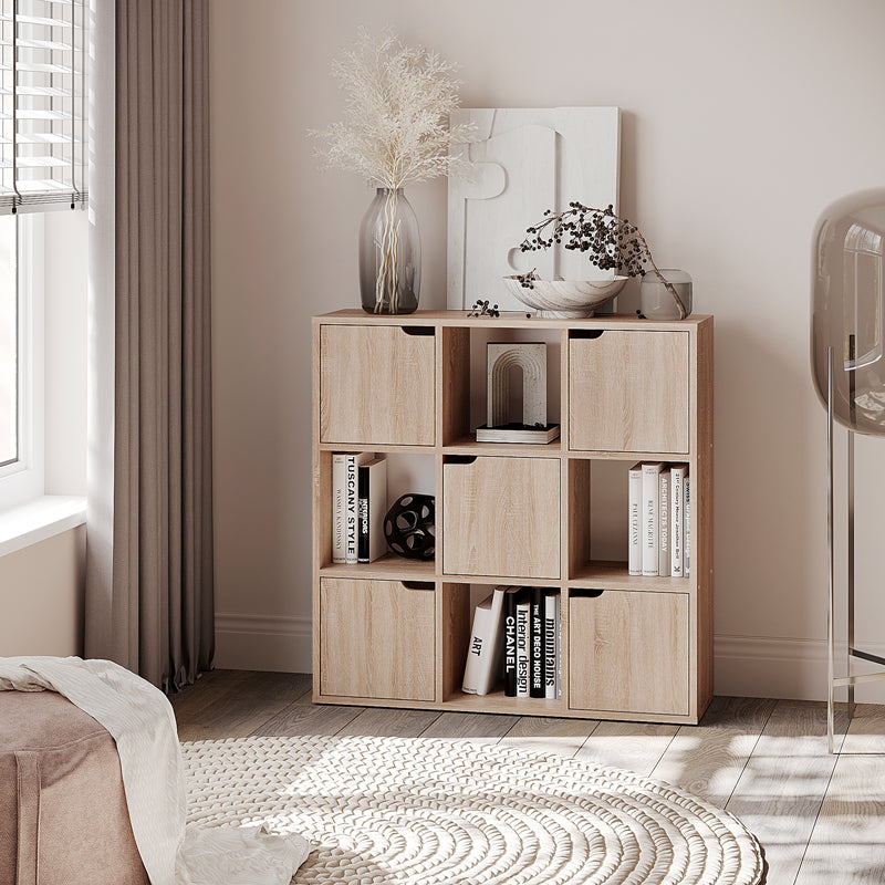 Βιβλιοθήκη Bookel σε sonoma απόχρωση 88.5x27.5x89.3εκ