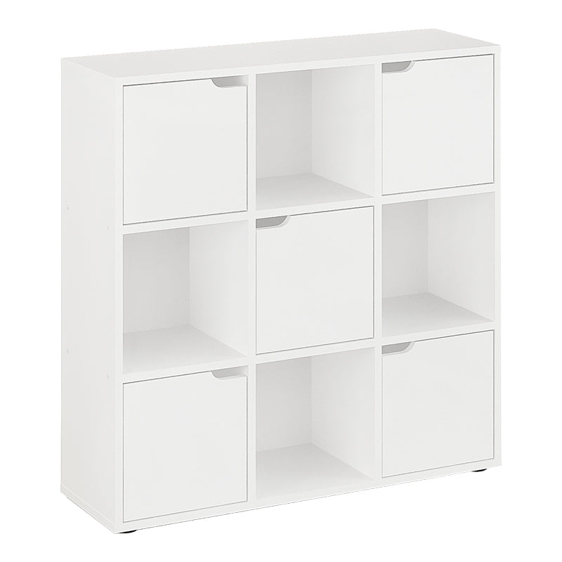 Βιβλιοθήκη Bookel σε λευκή απόχρωση 88.5x27.5x89.3εκ