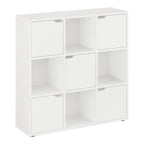 Βιβλιοθήκη Bookel σε λευκή απόχρωση 88.5x27.5x89.3εκ