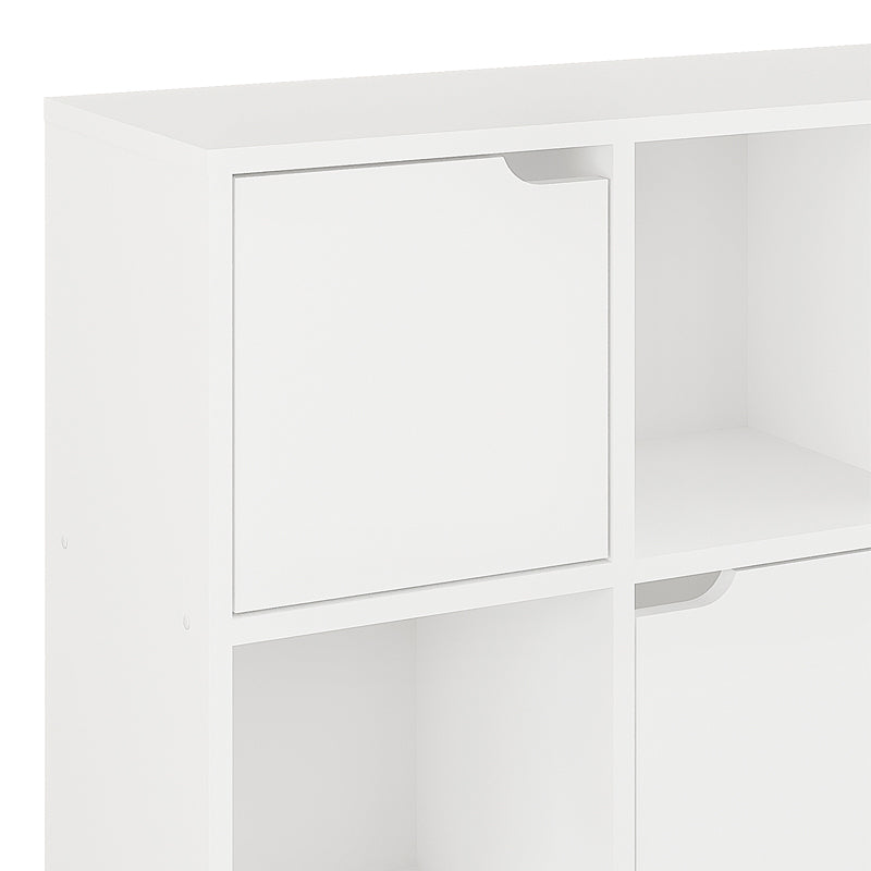 Βιβλιοθήκη Bookel σε λευκή απόχρωση 88.5x27.5x89.3εκ