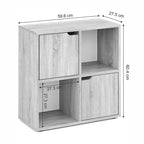 Βιβλιοθήκη Bookel σε sonoma απόχρωση 59.6x27.5x60.4εκ