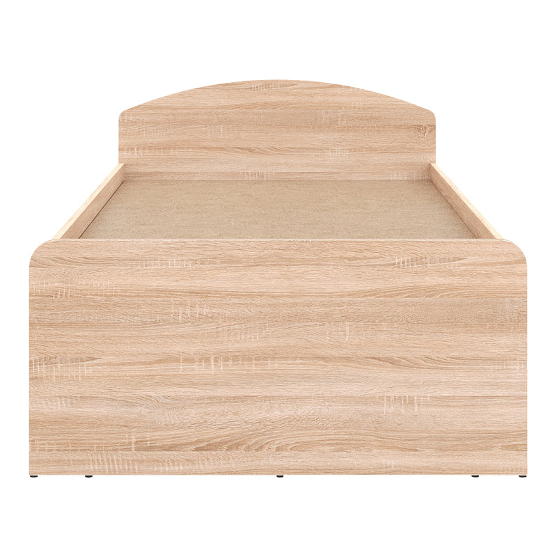 Κρεβάτι Regan με συρτάρια σε oak απόχρωση 90x200εκ