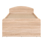 Κρεβάτι Regan με συρτάρια σε oak απόχρωση 90x200εκ