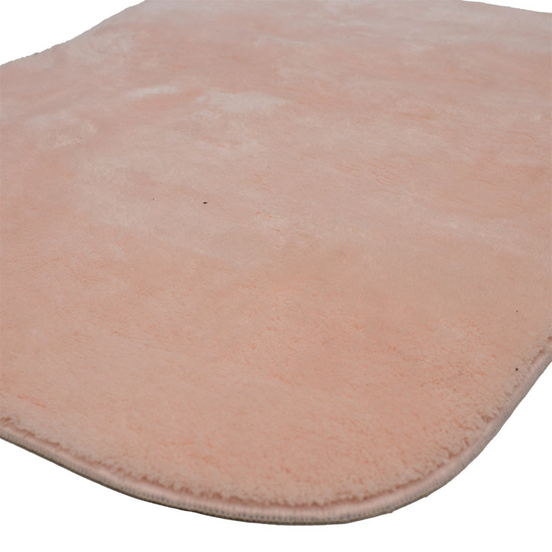 Πατάκι μπάνιου PWC-0055 σετ 2τμχ microfiber ροζ 90x60εκ