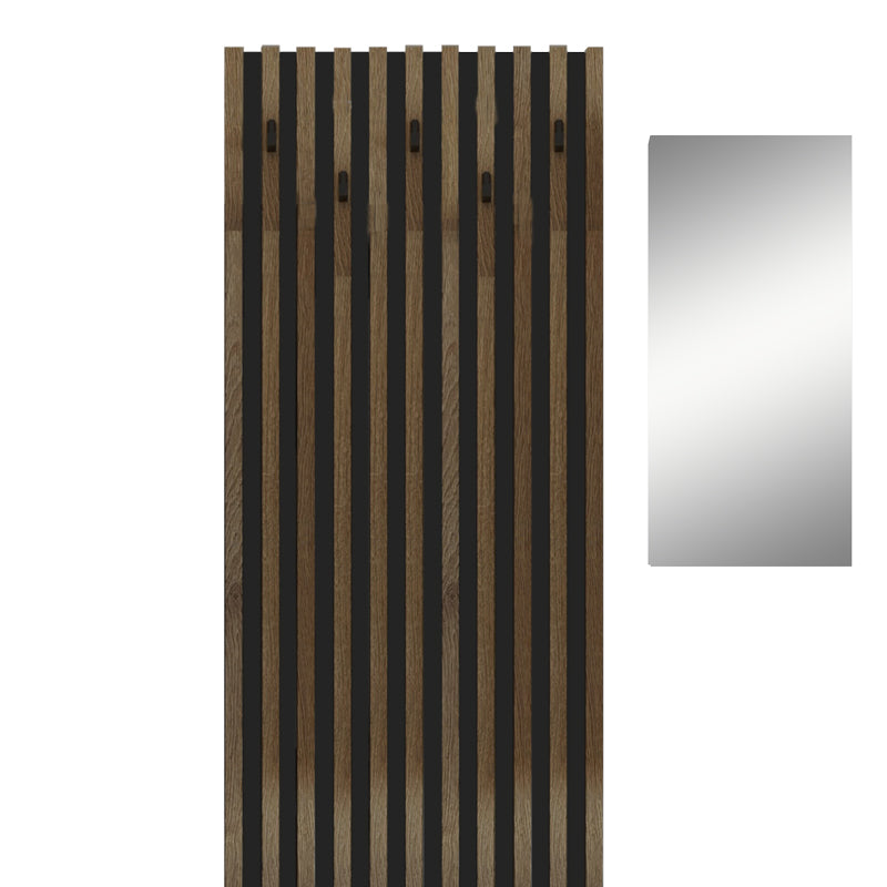 Έπιπλο εισόδου Arika λευκό-sonoma 100x37x199.5εκ