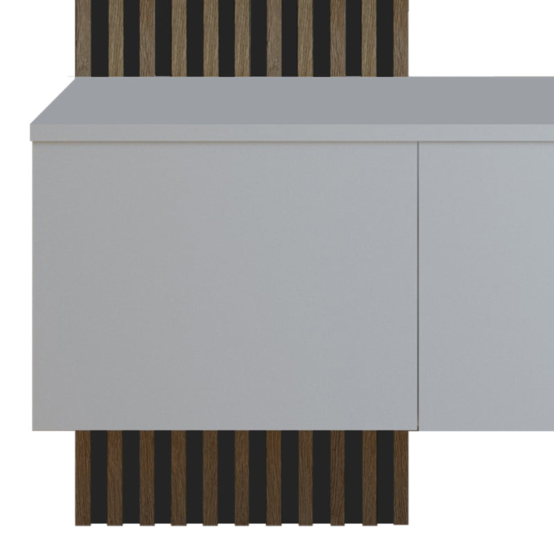 Έπιπλο εισόδου Arika λευκό-sonoma 100x37x199.5εκ