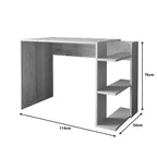 Γραφείο εργασίας Toska σε oak- sandstone απόχρωση 114x56x76εκ