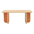 Τραπέζι Bοca σε oak-κεραμιδί απόχρωση 100x60x42εκ