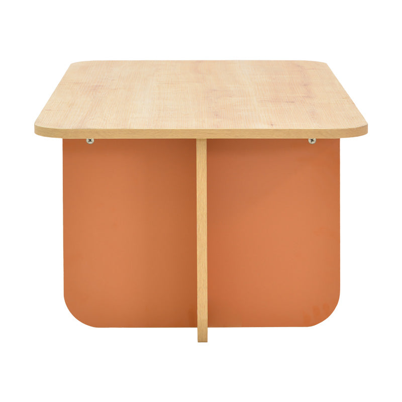Τραπέζι Bοca σε oak-κεραμιδί απόχρωση 100x60x42εκ