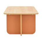 Τραπέζι Bοca σε oak-κεραμιδί απόχρωση 100x60x42εκ