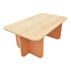 Τραπέζι Bοca σε oak-κεραμιδί απόχρωση 100x60x42εκ