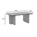 Τραπέζι Bοca σε oak-κεραμιδί απόχρωση 100x60x42εκ