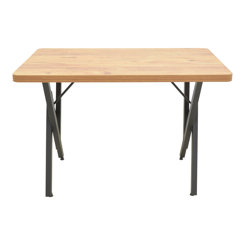 Τραπέζι Vertex oak με μαύρα μεταλλικά πόδια 110x70x72εκ