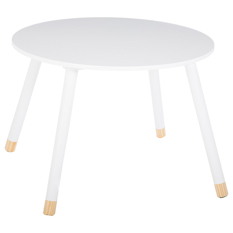 Παιδικό τραπεζάκι Playful λευκό-φυσικό Φ60x43,5εκ