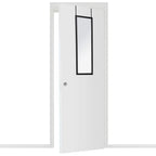 Καθρέπτης πόρτας PWD-0111 polyresin-μαύρο 34x1.7x94εκ