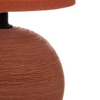 Επιτραπέζιο φωτιστικό PWL-1210 Ε14 κεραμικό σε terracotta απόχρωση Φ13x25εκ