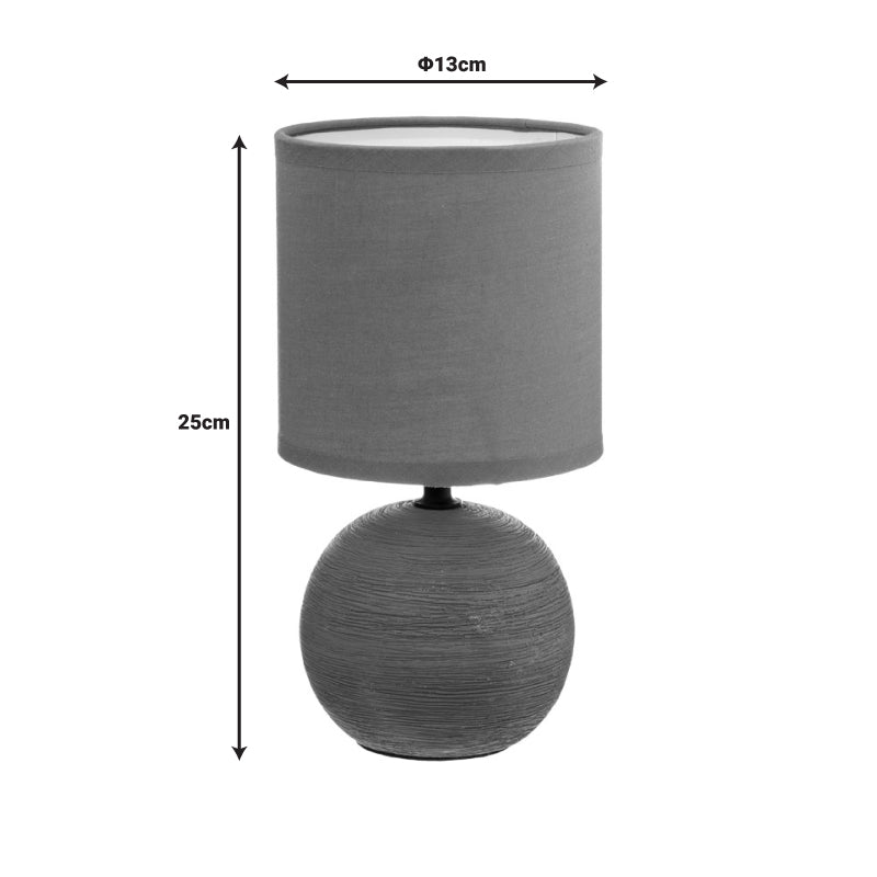 Επιτραπέζιο φωτιστικό PWL-1210 Ε14 κεραμικό σε terracotta απόχρωση Φ13x25εκ