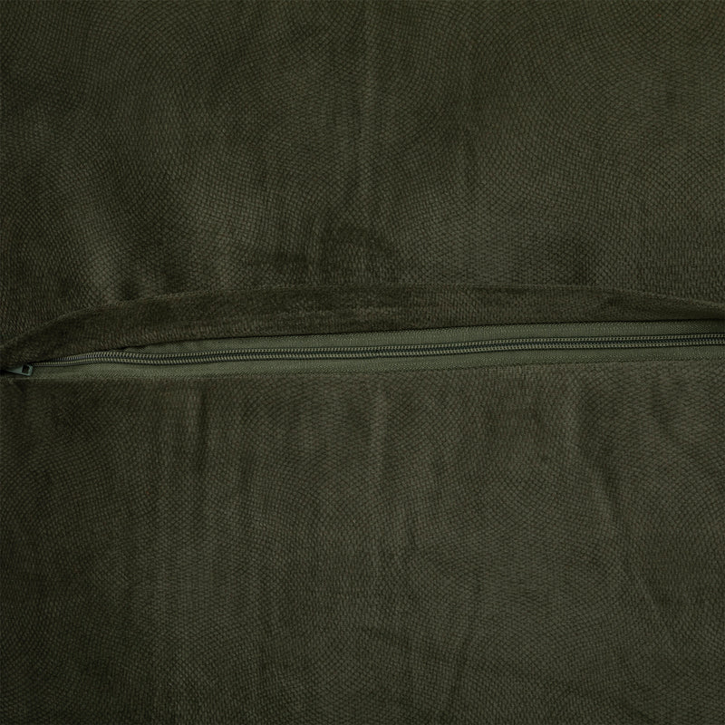 Μαξιλάρι διακοσμητικό Derfon ύφασμα σε χακί απόχρωση 55x55εκ