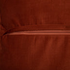 Μαξιλάρι διακοσμητικό Glober ύφασμα σε terracotta απόχρωση 45x45εκ