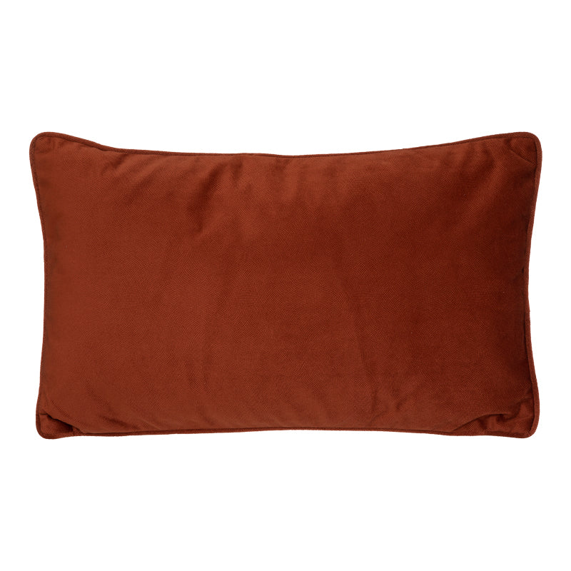 Μαξιλάρι διακοσμητικό Lubel ύφασμα σε terracotta απόχρωση 30x50εκ