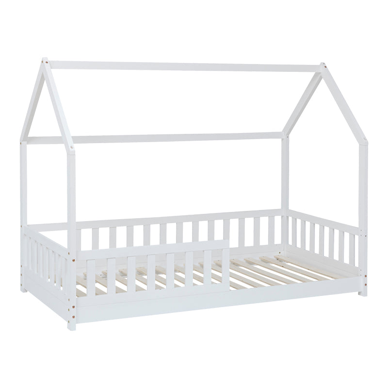 Παιδικό κρεβάτι Sleeper τ. Montessori ξύλο πεύκου σε λευκή απόχρωση 90x190εκ